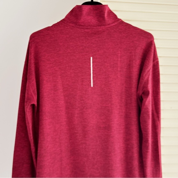 NEW♥️ NIKE ELEMENT DARK RED BURGUNDY QUARTER ZIP TOP XS RELAX FIT RUN GOLF MOCK - Picture 6 of 9